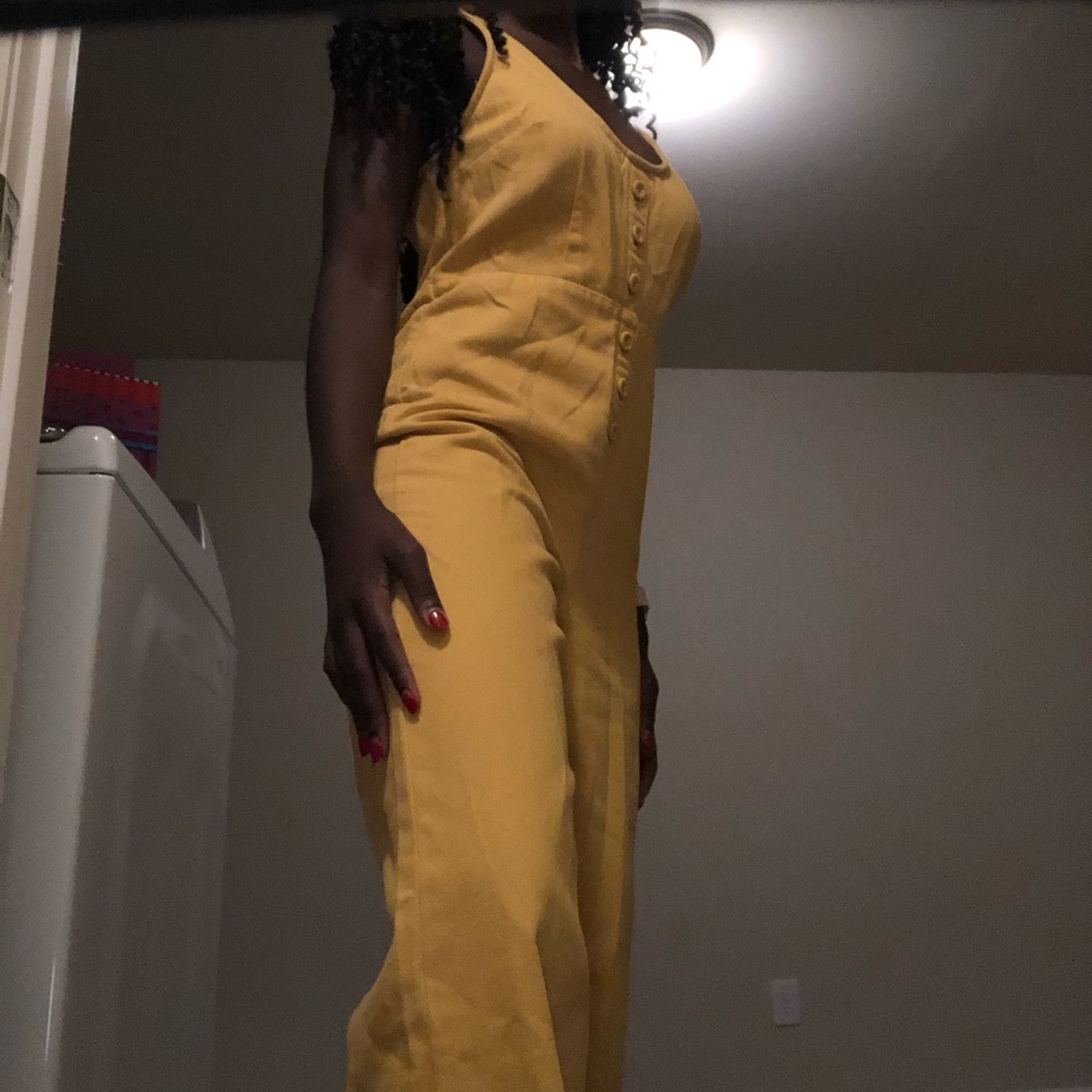 urban outfitters yellow jumpsuit